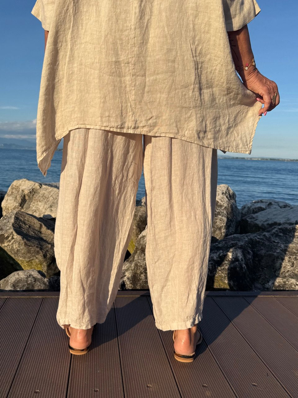 PANTALONI NOA SABBIA TWIN