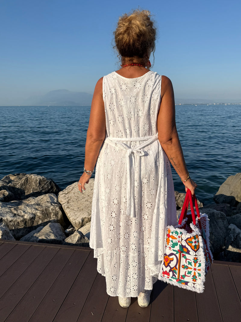 ABITO BIANCO SANGALLO SMANICATO