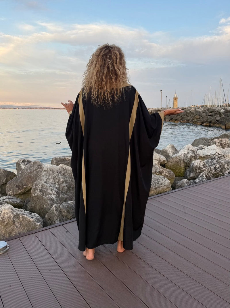 KAFTANO NERO E D’ORO