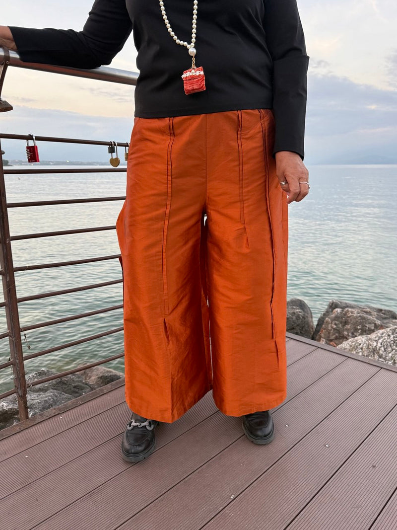 PANTALONE TAFTA/ RUGGINE ARANCIONE