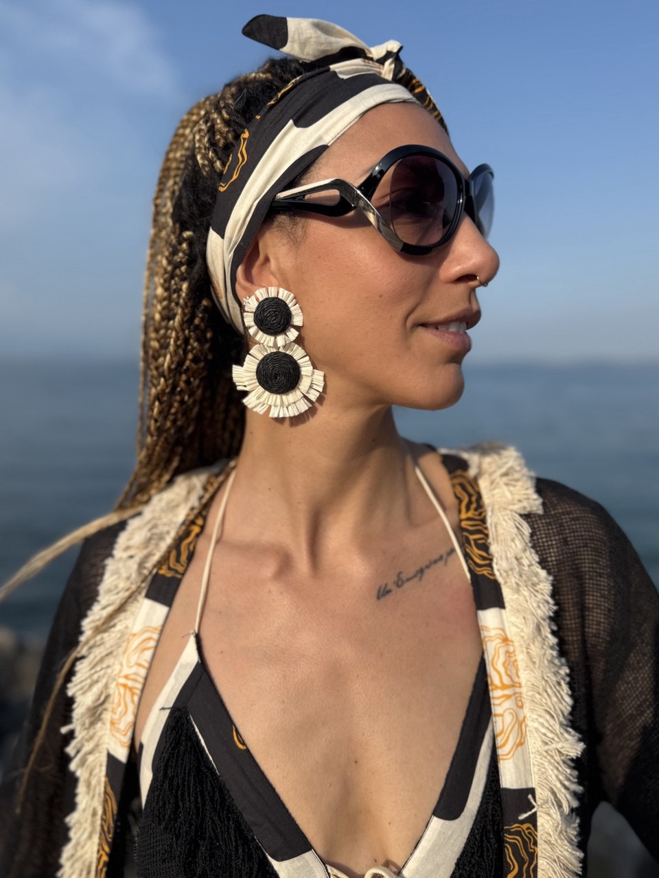 ORECCHINI IN RAFFIA