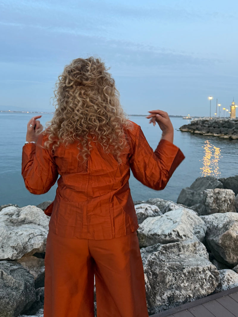 COMPLETO ARANCIO RAMATO