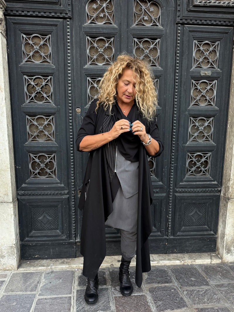 GILLET LUNGO ASIMMETRICO