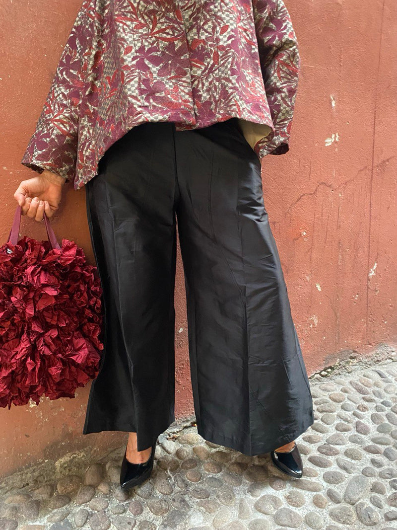 PANTALONE NERO TAFTA