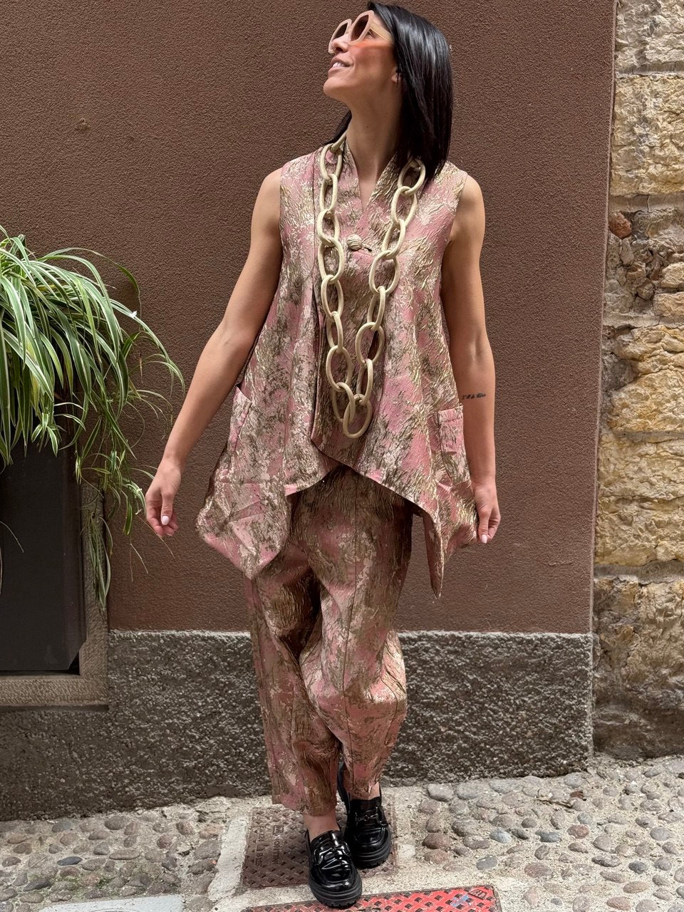 GILLET LAVORAZIONE JACQUARD