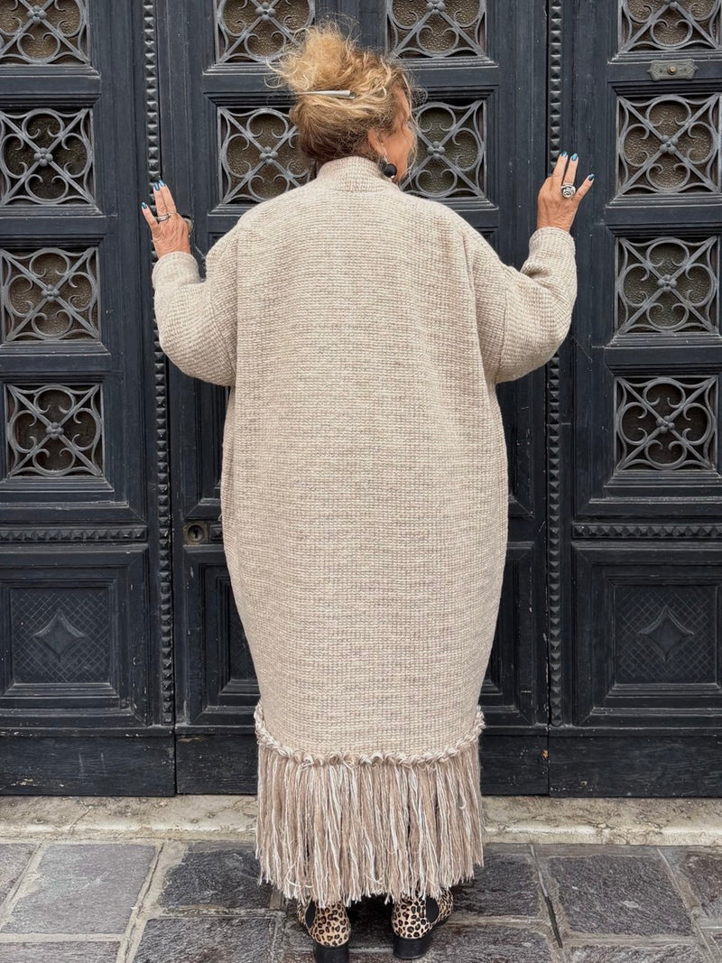 CAPPOTTO LANA MÉLANGE BEIGE