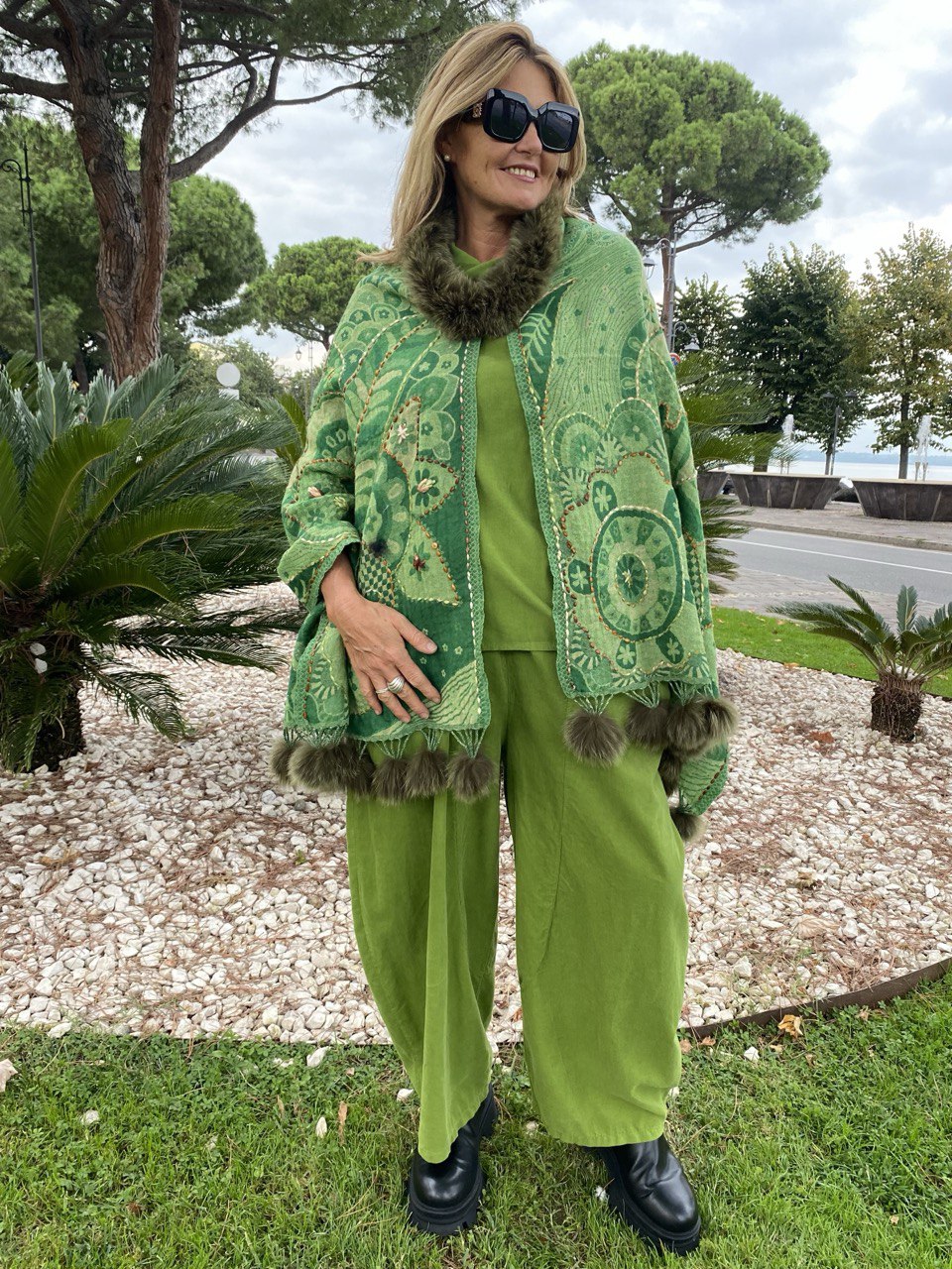 PASHMINA IN CASHMERE VERDE