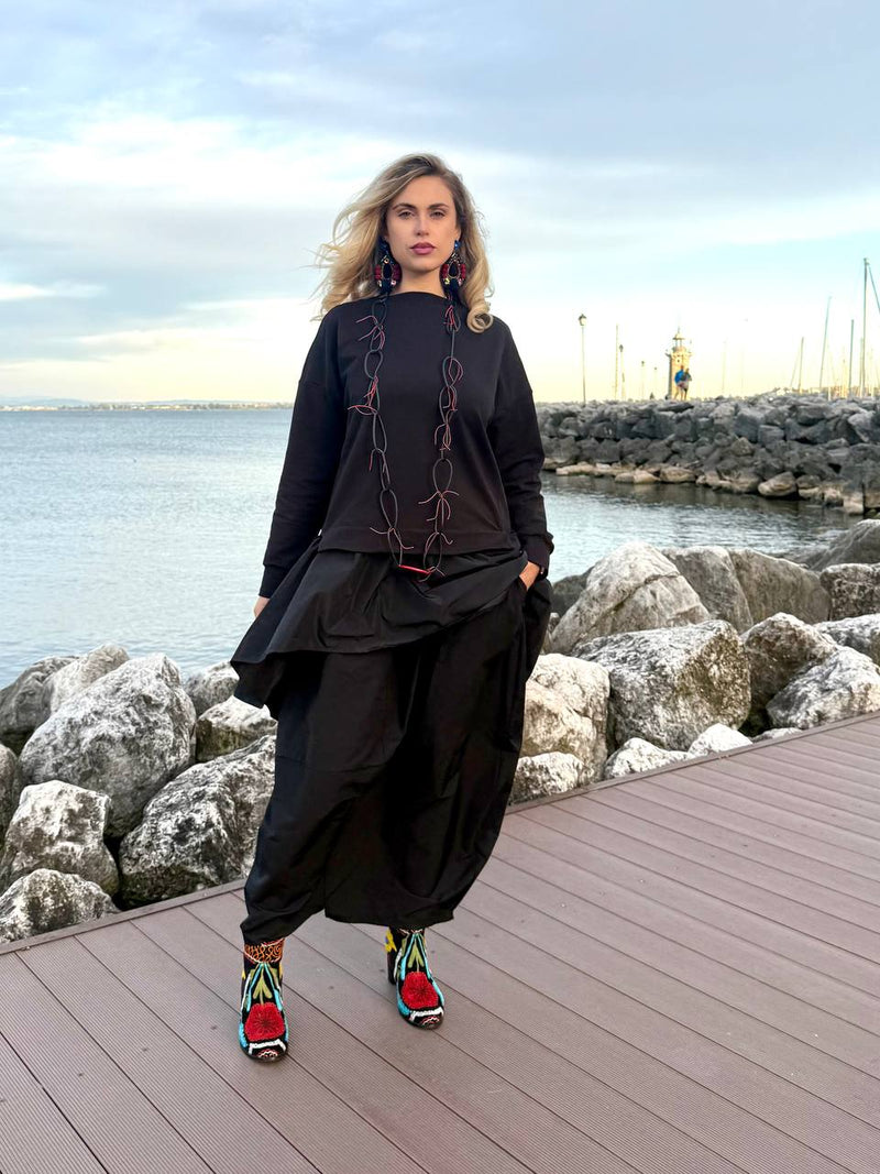 MAXI MAGLIA ASIMMETRICA