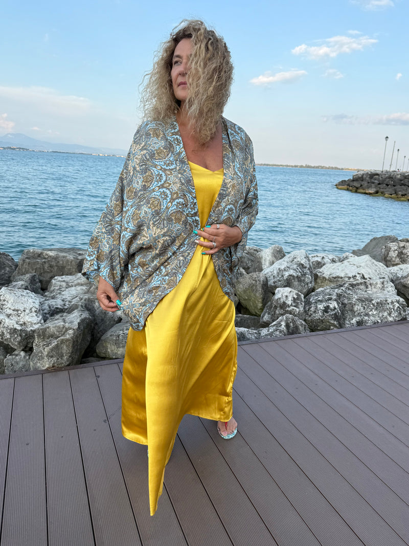 Kimono corto Celeste
