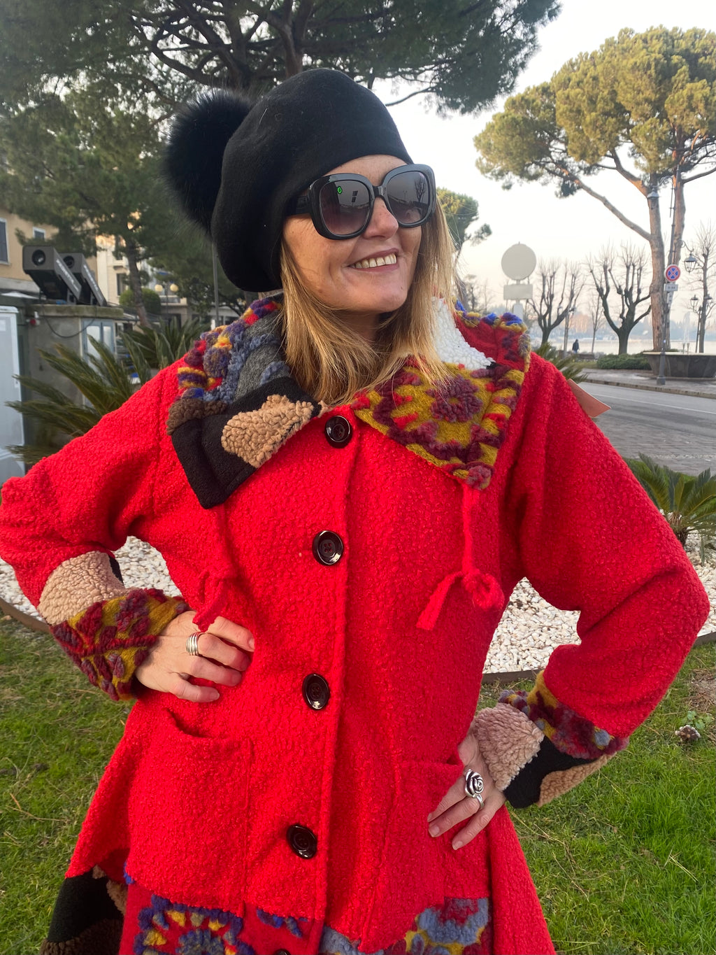 Cappotto Kalmar rosso