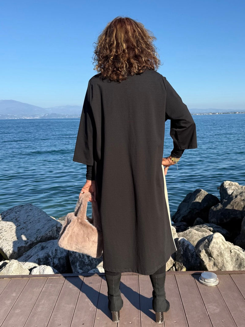 ABITO IN COTONE E VISCOSE FELPATI