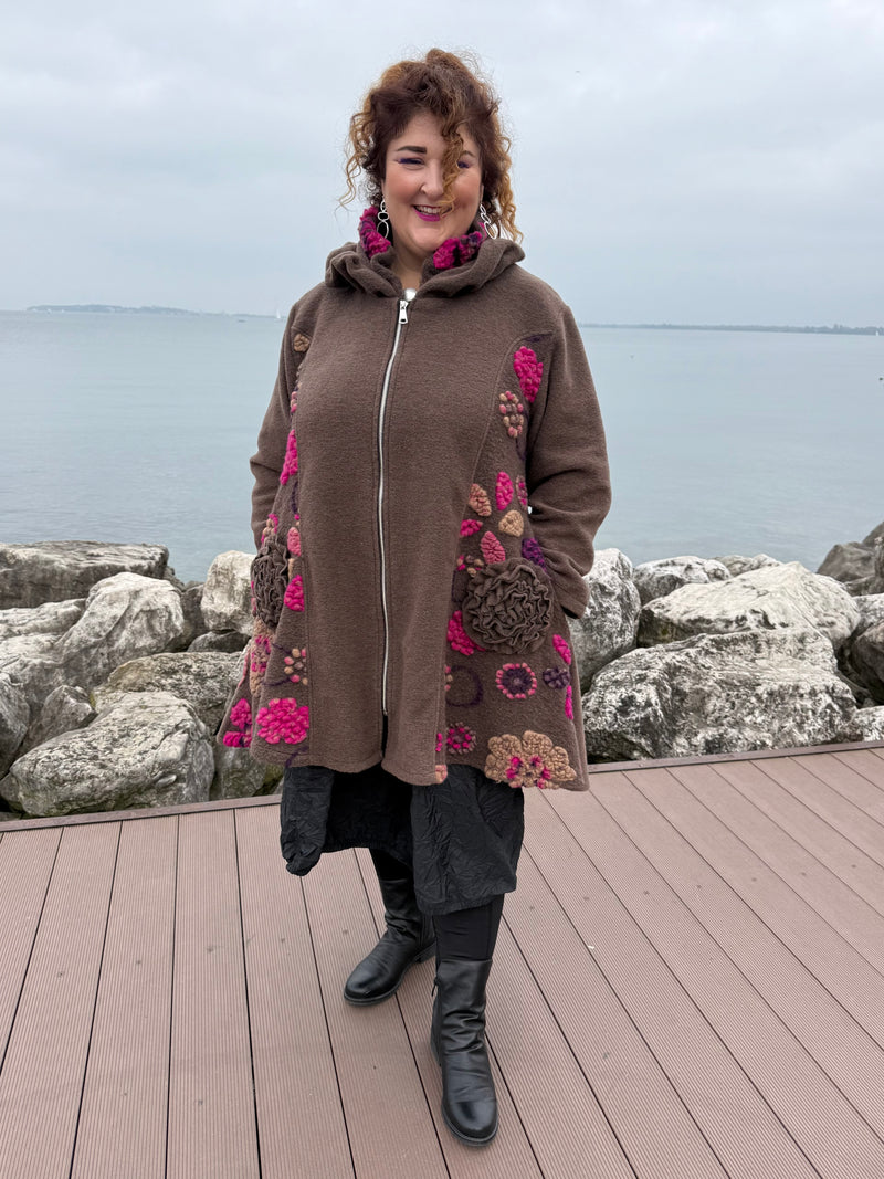 CAPPOTTO LANA COTTA KARLSTAD MARRONE