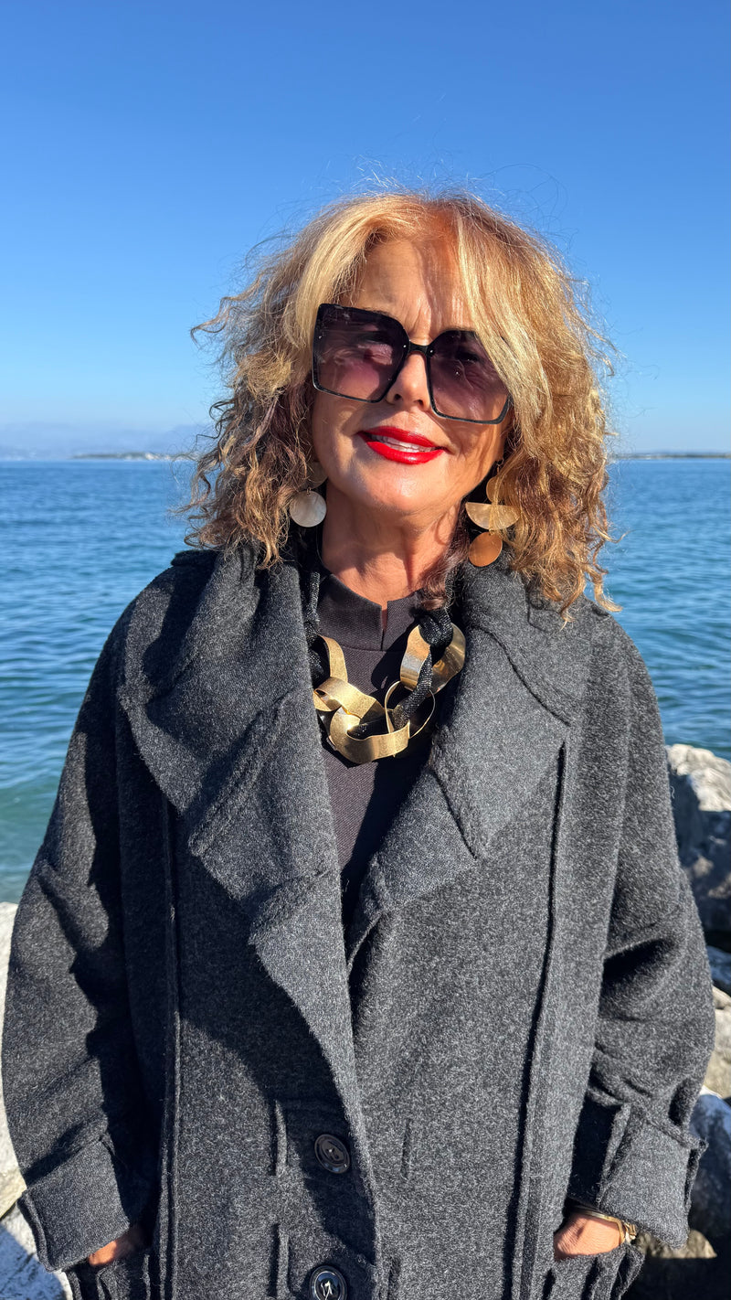 CAPPOTTO ETNIC ANTRACITE