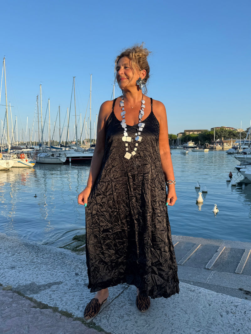 CANOTTA E PANTALONI GAIA CIOCCOLATO