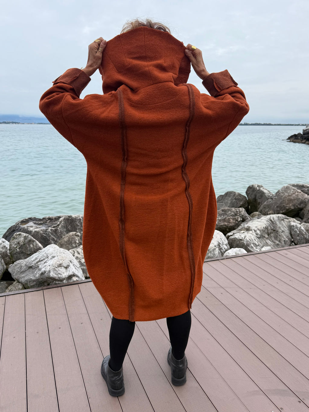 CAPPOTTO ETNIC ARANCIONE