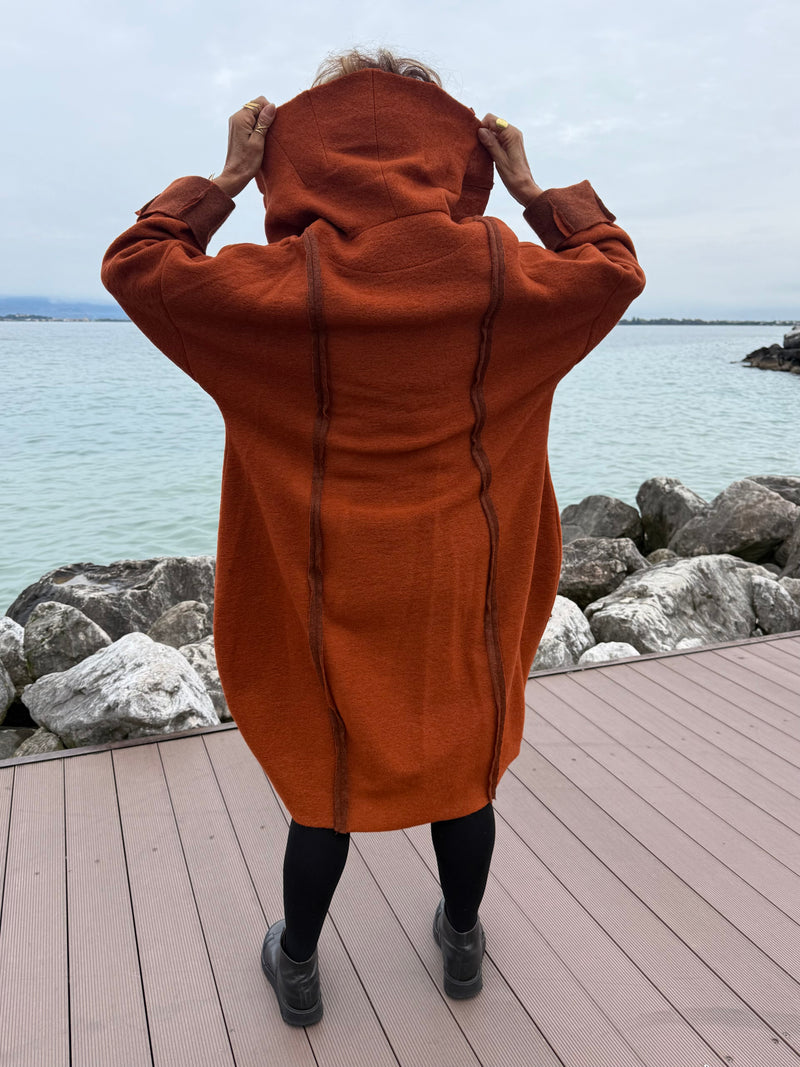 CAPPOTTO ETNIC ARANCIONE