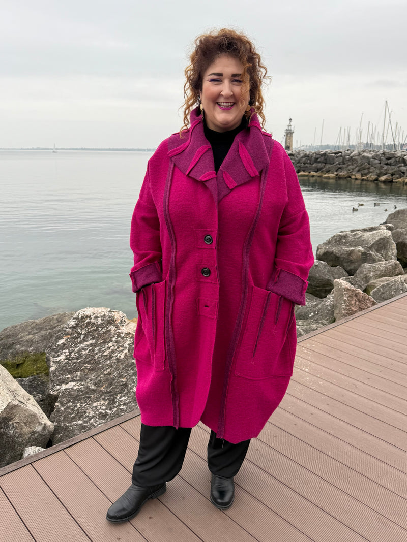 CAPPOTTO ETNIC FUCSIA