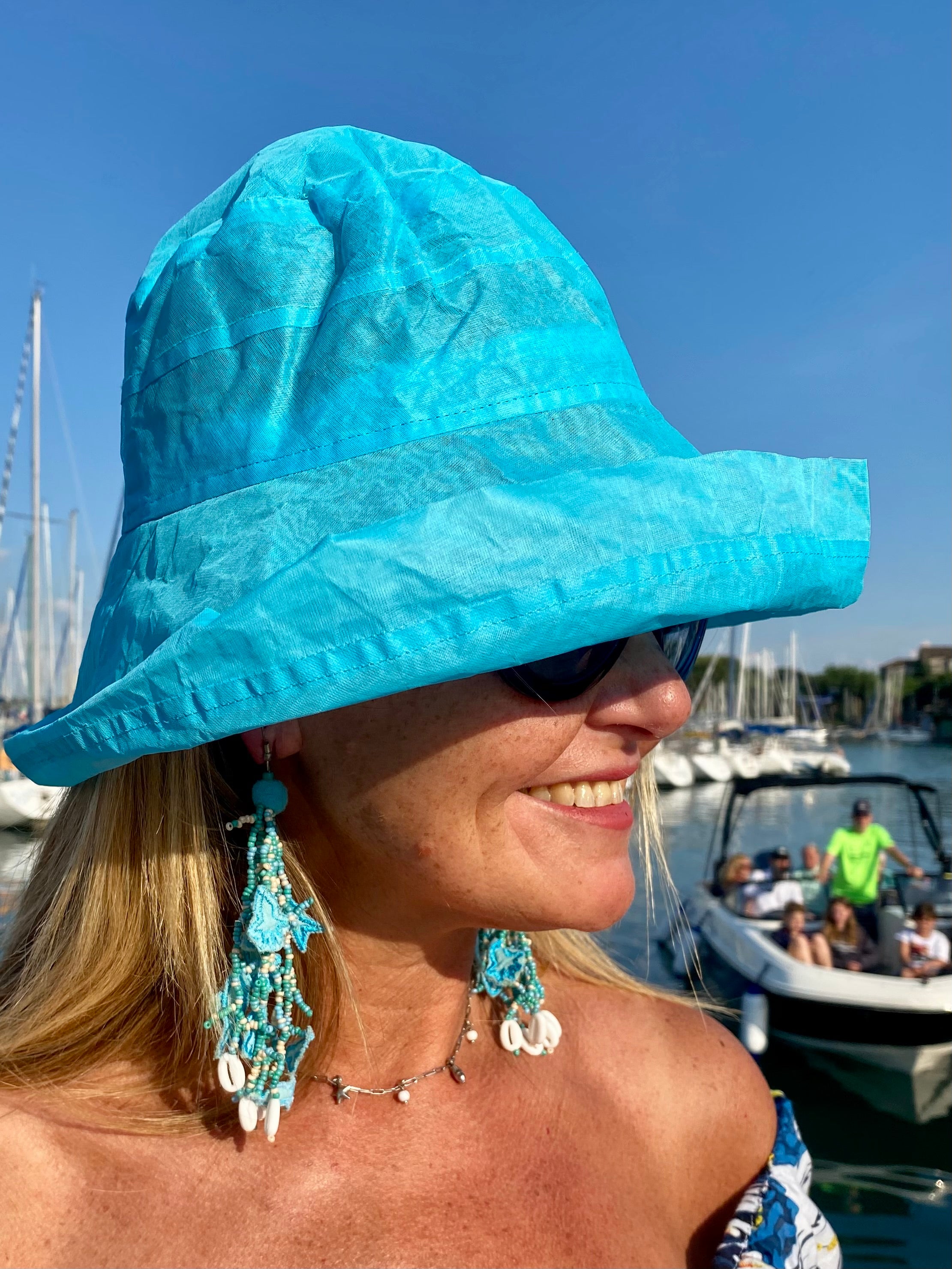 Chapeau Femme Melegari Harper - Azzurro (bleu), 100% Laine, Neuf Avec étiquettes, Marque Complit
