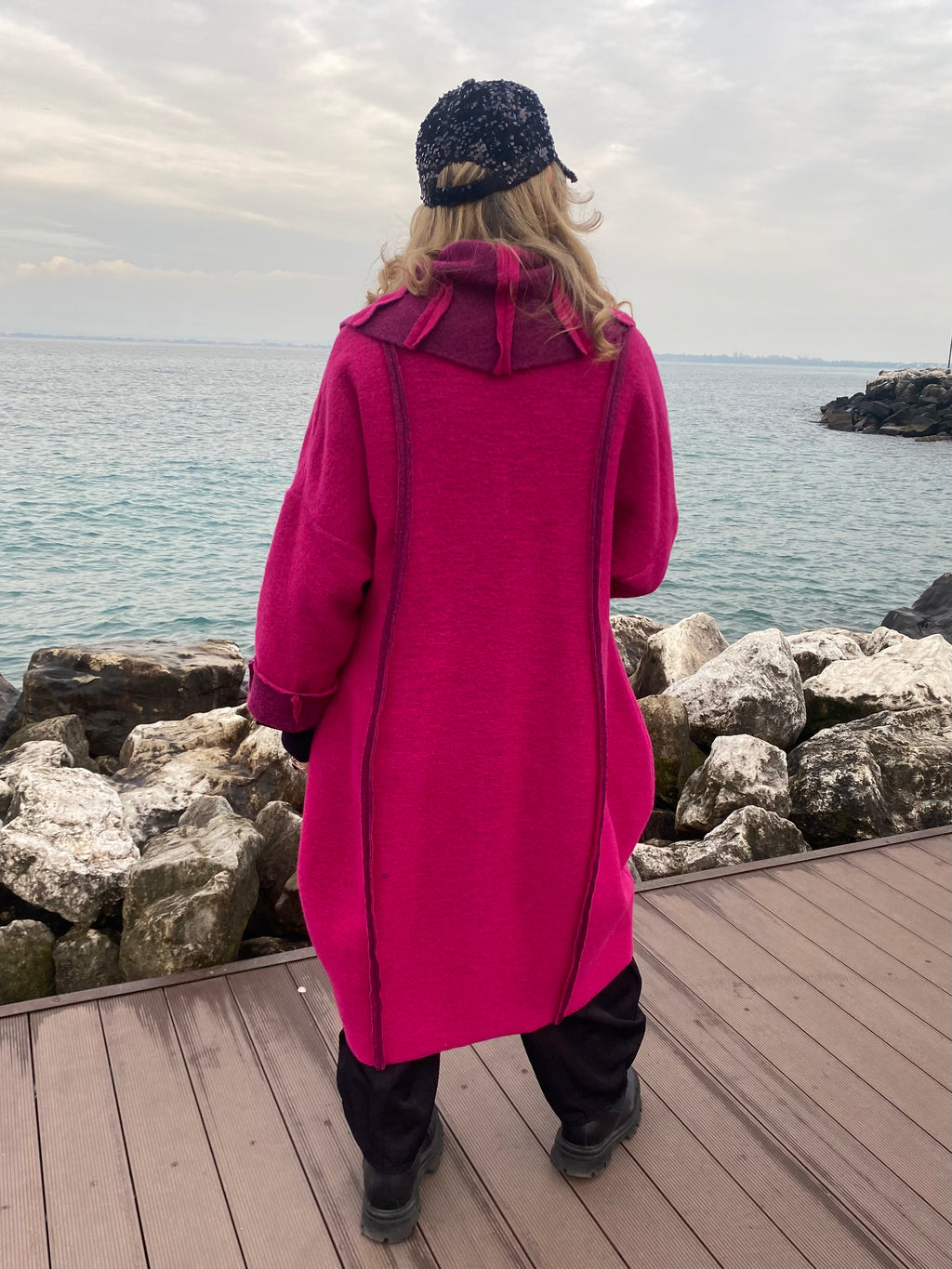 CAPPOTTO ETNIC FUCSIA