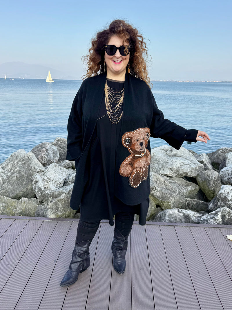 CARDIGAN ORSETTI NERO