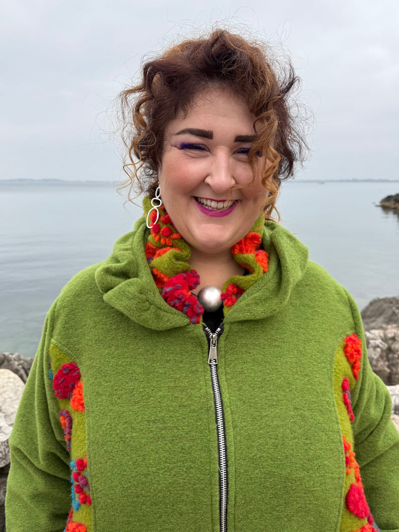 CAPPOTTO LANA COTTA KARLSTAD LIME