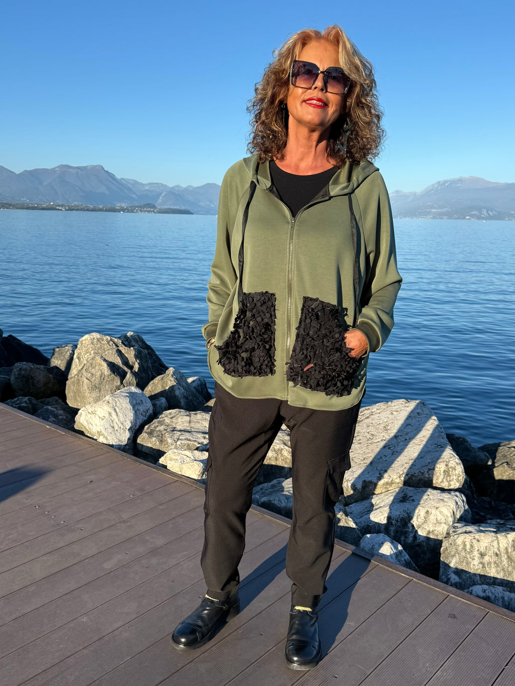 PANTALONE CARGO NERO