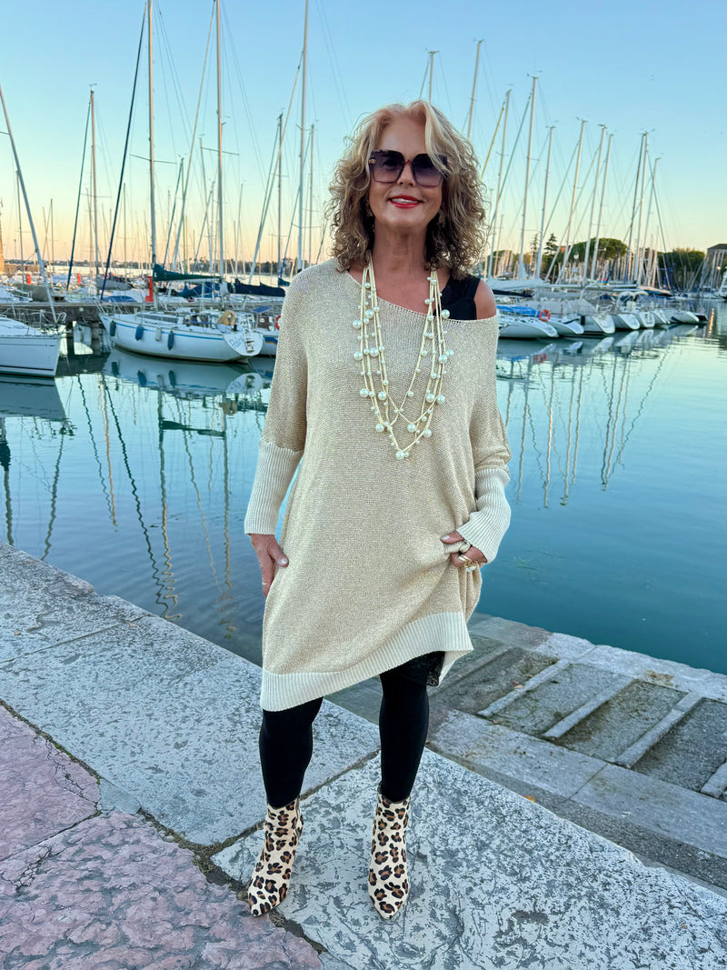 ABITONE /BLUSA DORATA