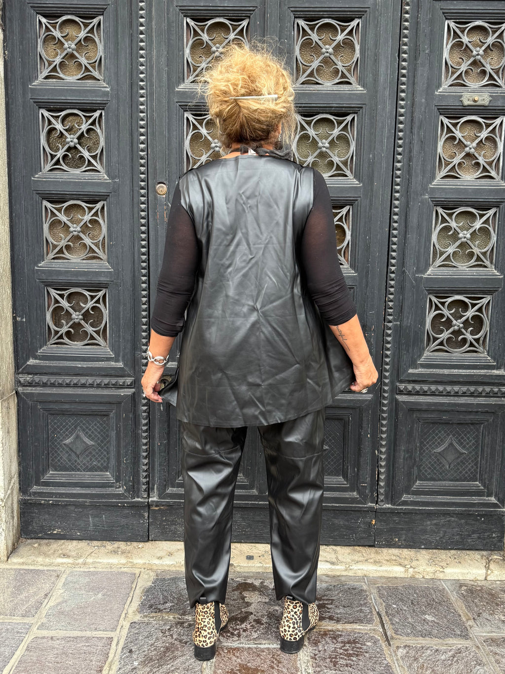 COMPLETO ECOPELLE SOFT NERO