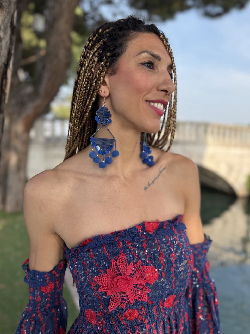ORECCHINI BLU ROYAL