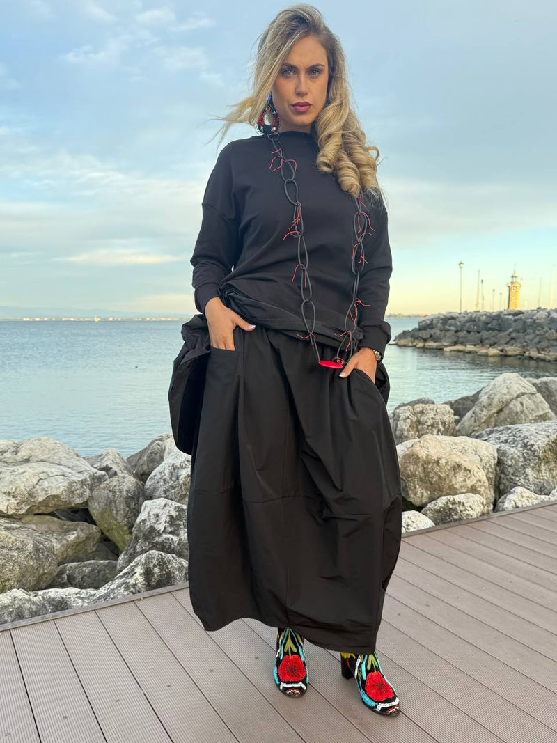 MAXI MAGLIA ASIMMETRICA