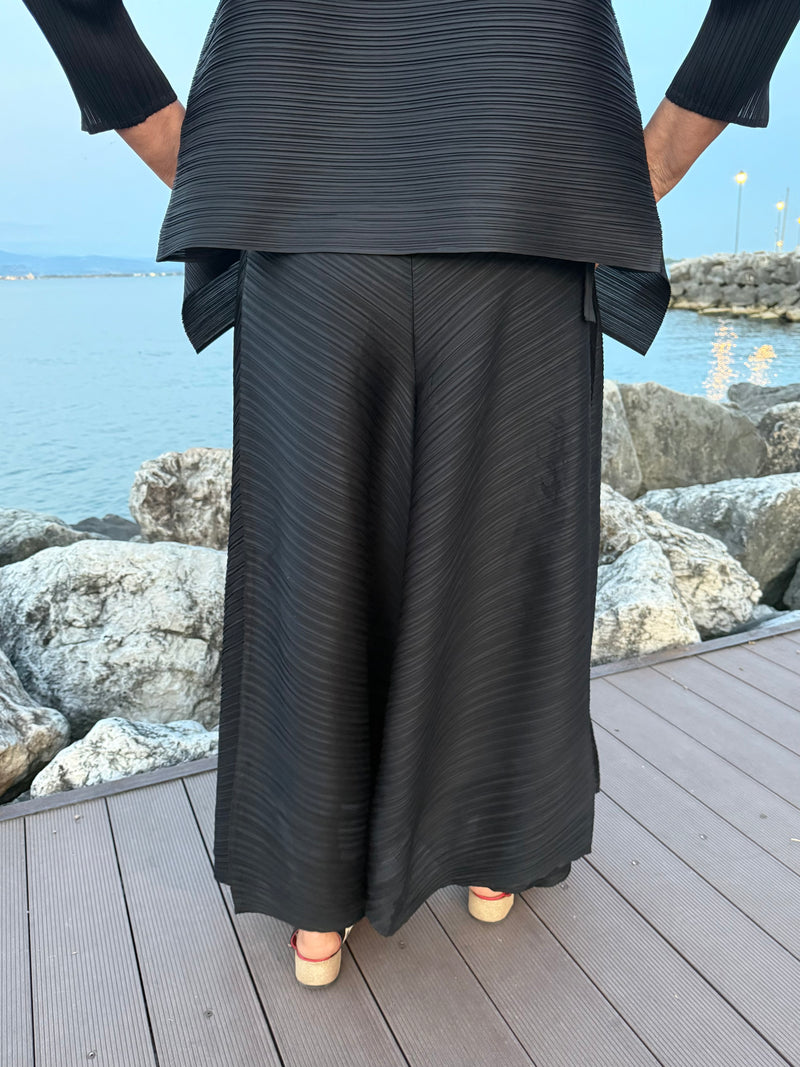 PANTALONI  IN PLISSE' CIN PANNELLI