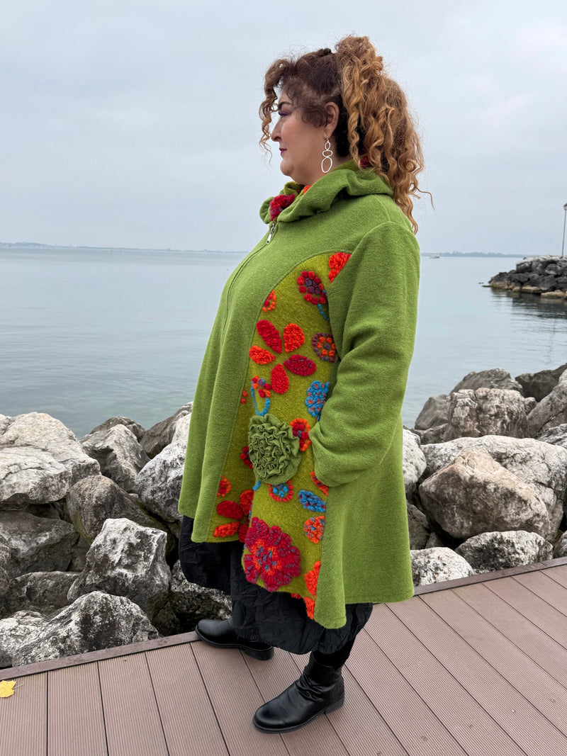 CAPPOTTO LANA COTTA KARLSTAD LIME