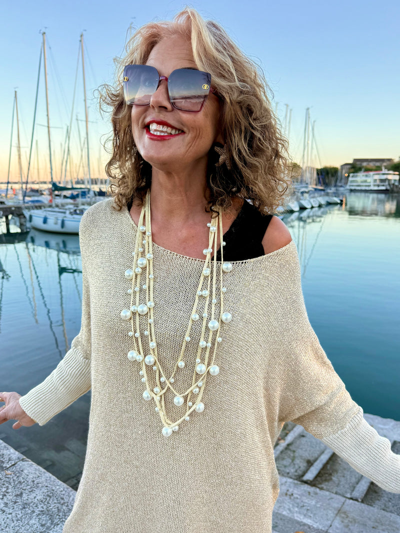 ABITONE /BLUSA DORATA