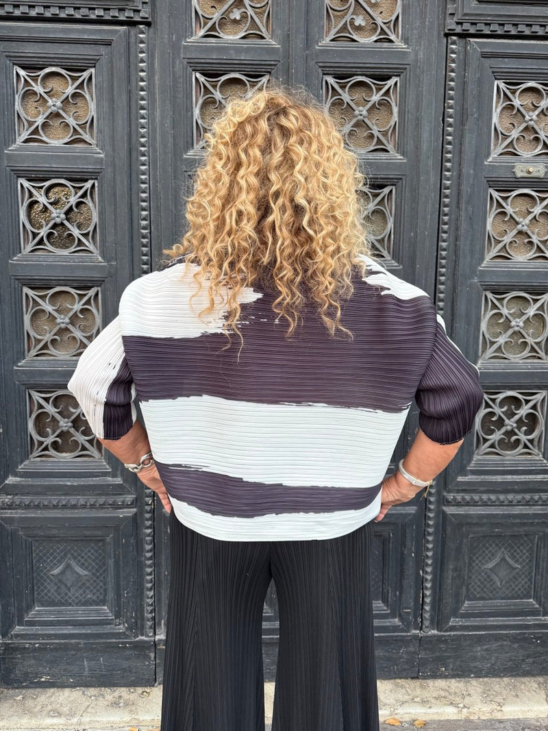 CAMICIA PLISSE CON TASCHE