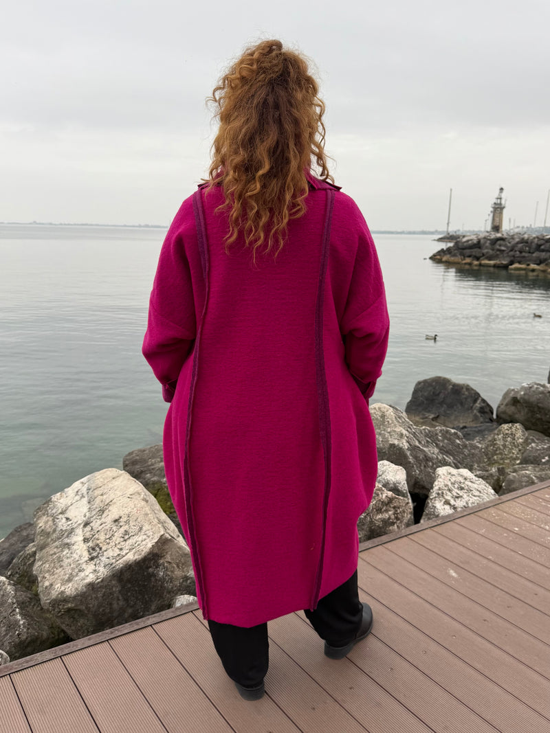 CAPPOTTO ETNIC FUCSIA