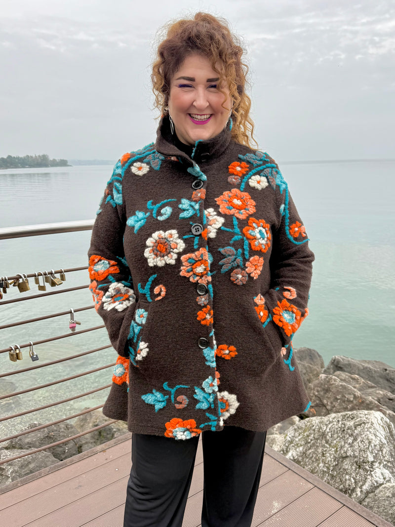 GIACCA LUNGA DORIS CIOCCOLATO