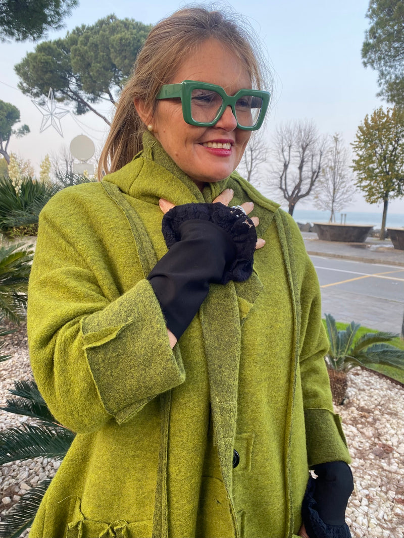 CAPPOTTO ETNIC VERDE LIME