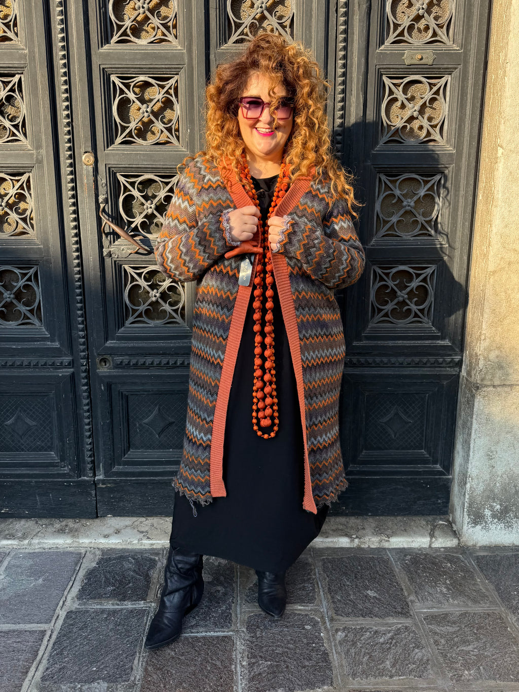 Cardigan orange Missoni