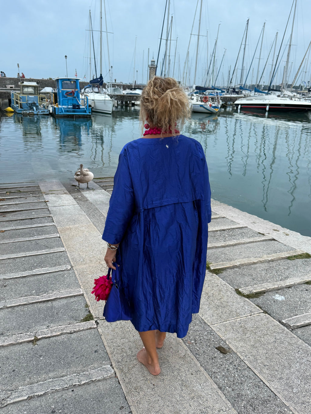 ABITO MAXI STROPICCIATO BLUETTE