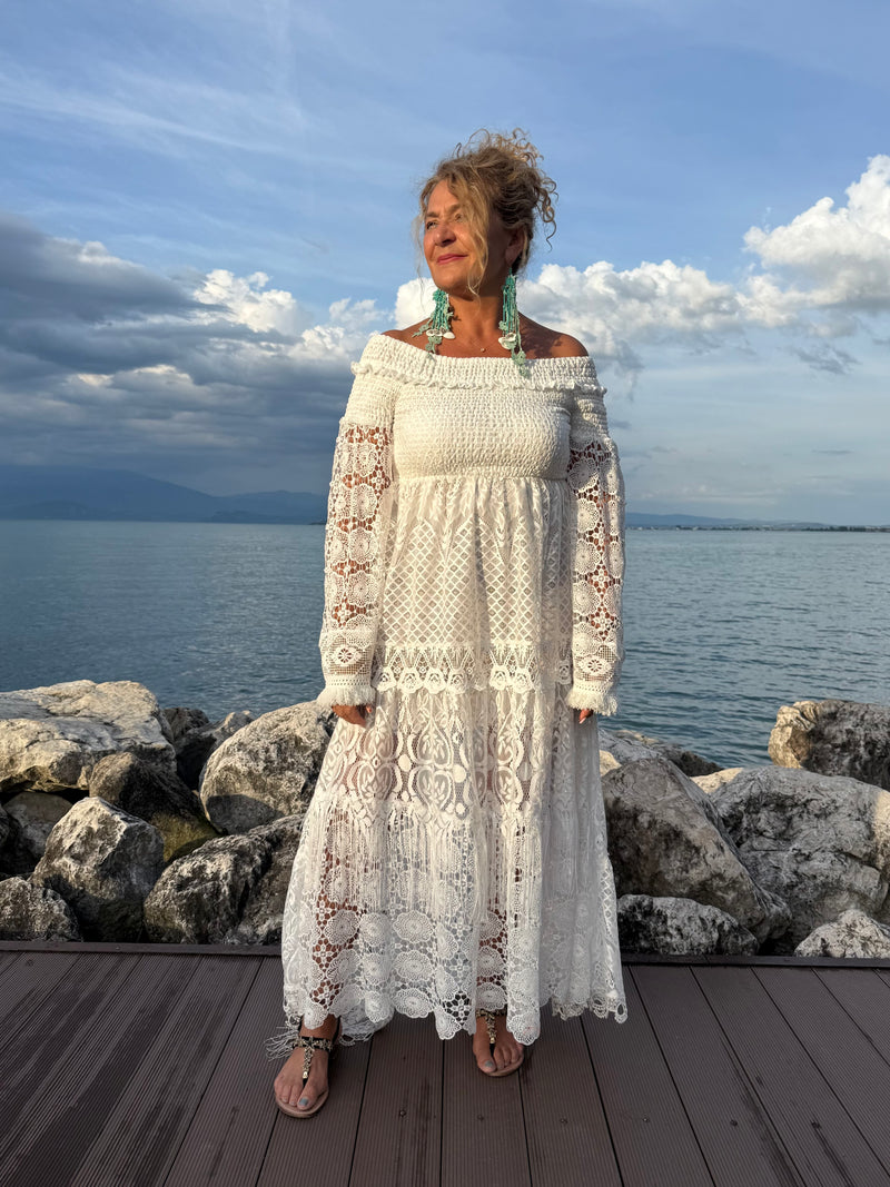 ABITO BIANCO BOHO CHIC