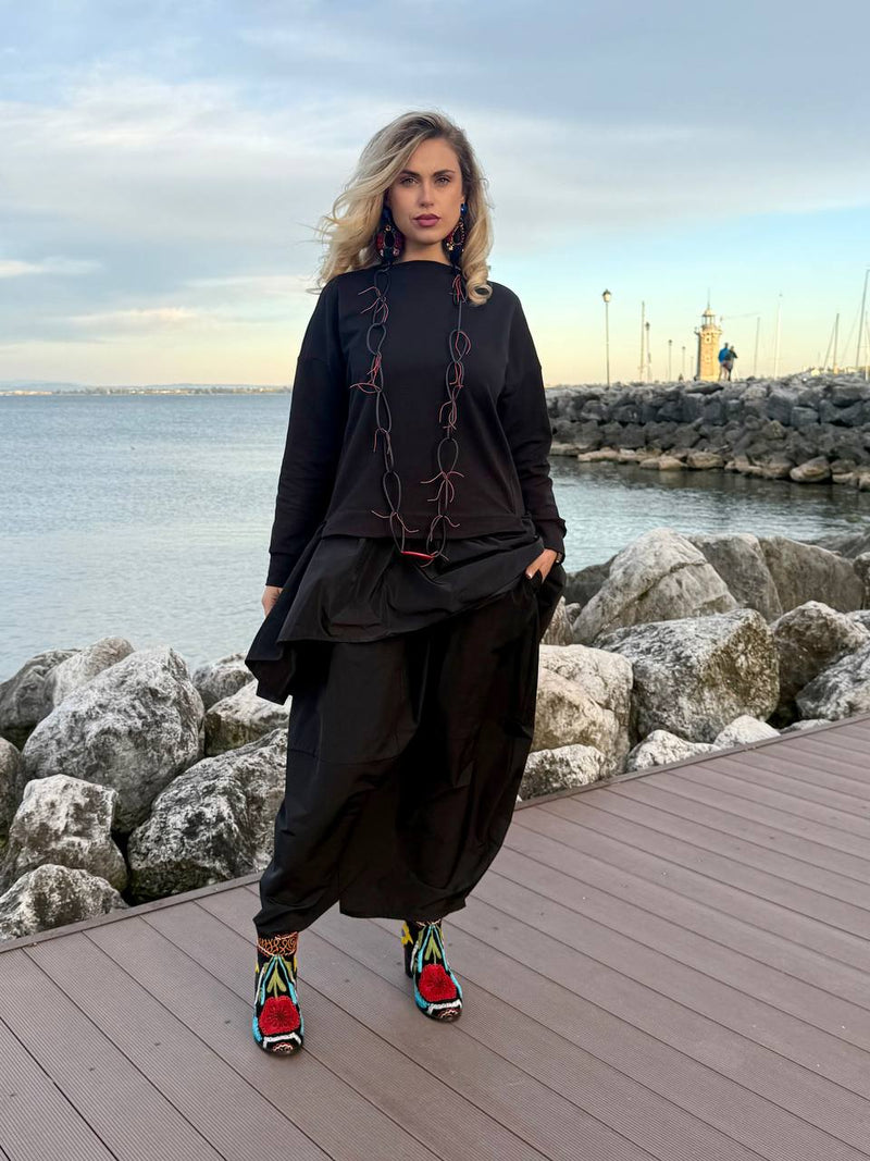 MAXI MAGLIA ASIMMETRICA