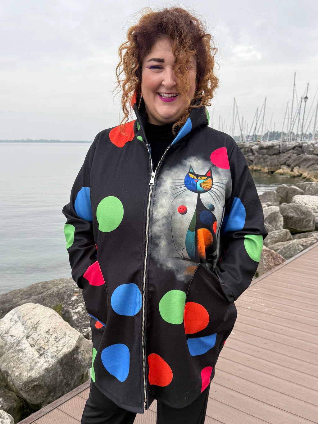 GIACCONE NERO POIS CAT