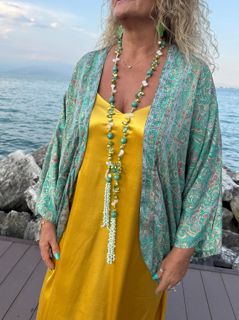 Kimono Menta corto