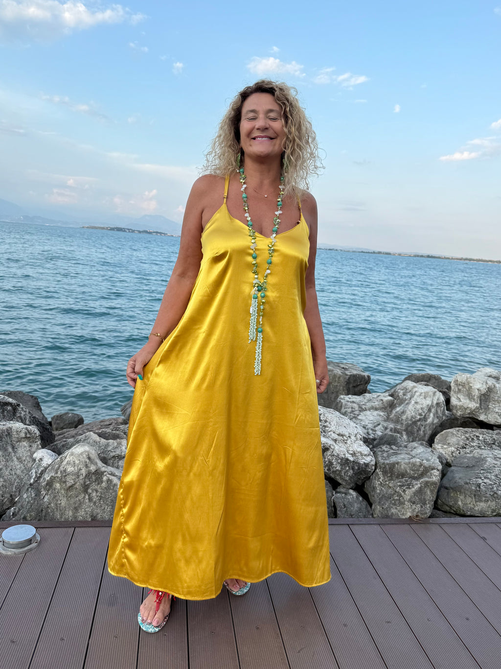 ABITO VOGATORE SENAPE LISCIO