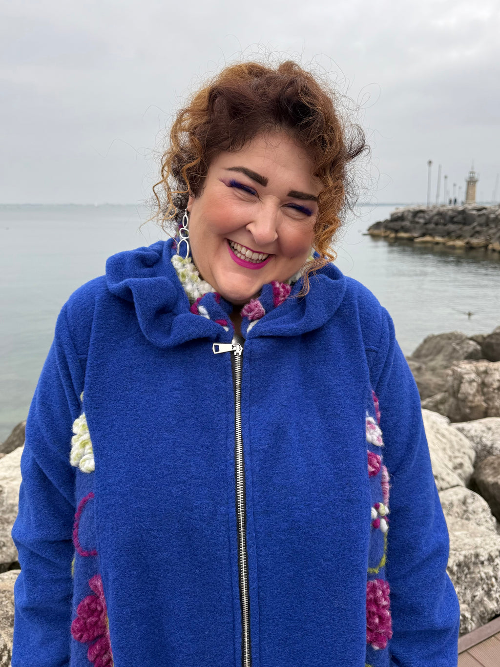 CAPPOTTO LANA COTTA KARLSTAD BLU