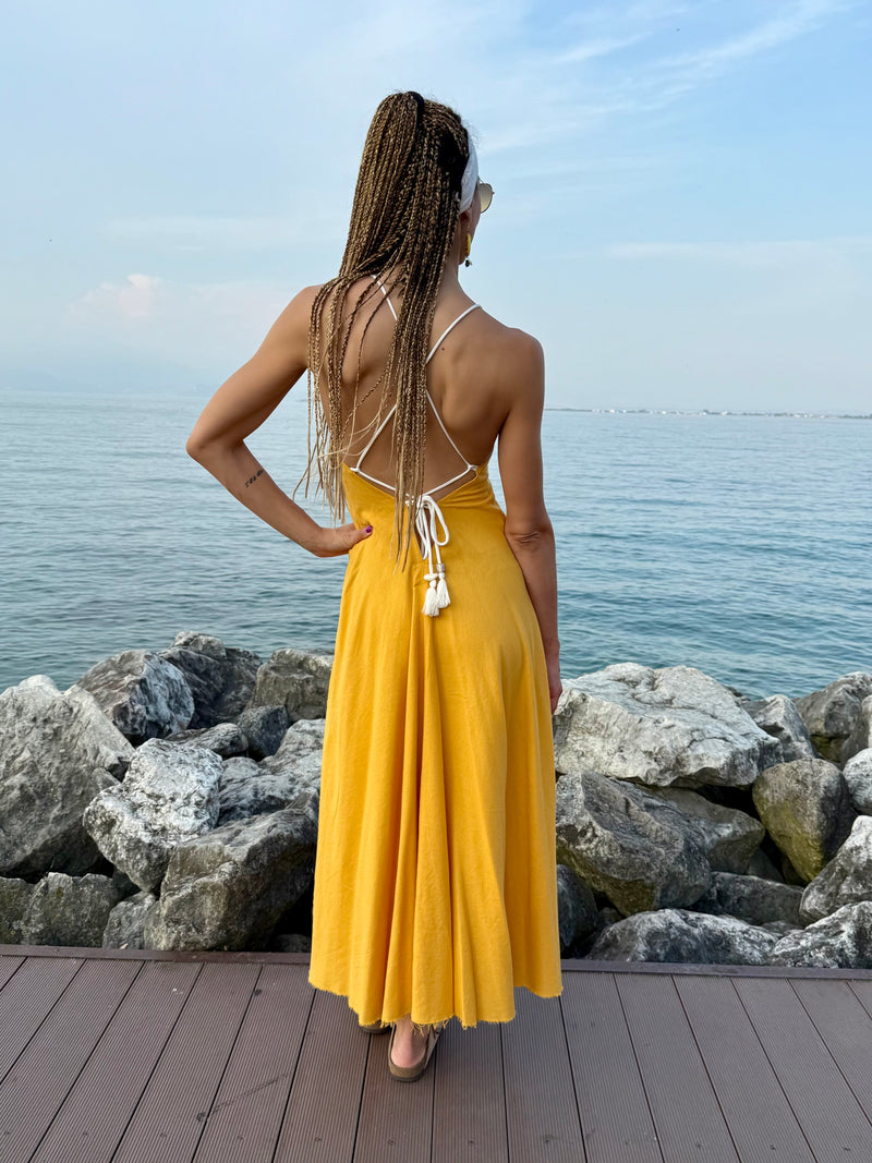 ABITO MANGO TROPICALE  LUNGO