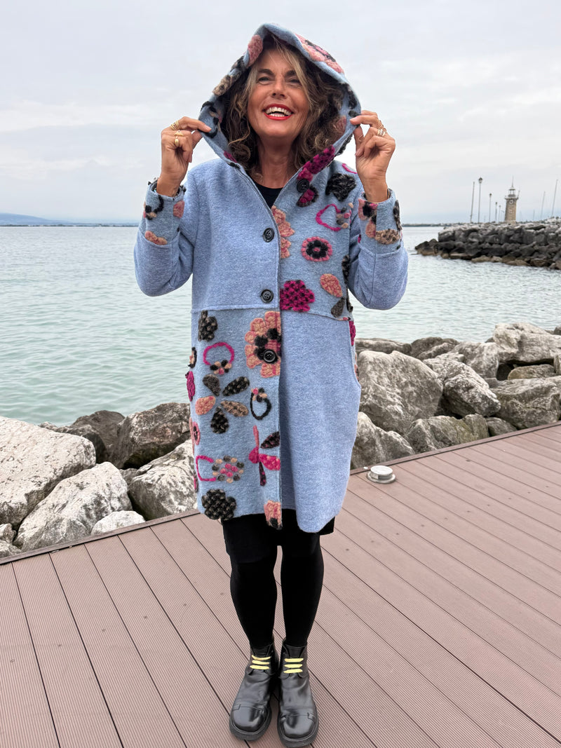 CAPPOTTO LANA COTTA MALMÖ ROSSO