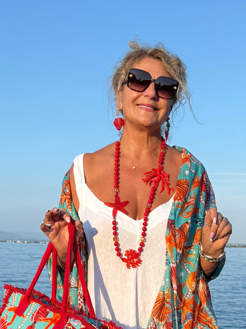 COLLANA MARINARA ROSSA