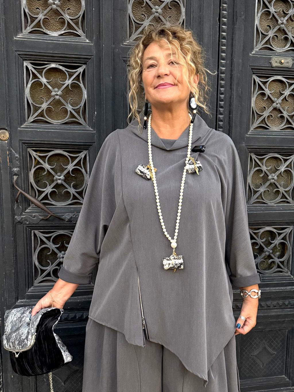 BLUSA/ CASACCA NIRA GRIGIA