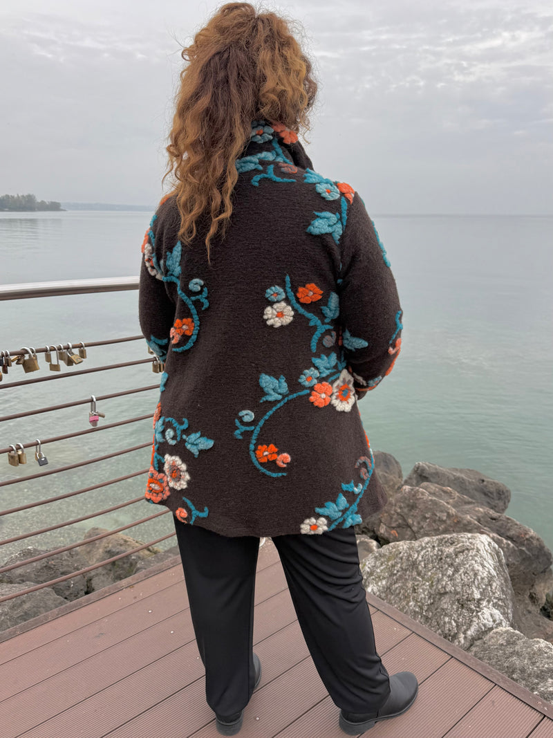 GIACCA LUNGA DORIS CIOCCOLATO